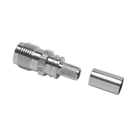 Times Microwave Systems TNC FEMALE (JACK) CRIMPCONNECTOR (NON-SOLDER PIN)NO BRAID TRIM EZ-240-TF-X